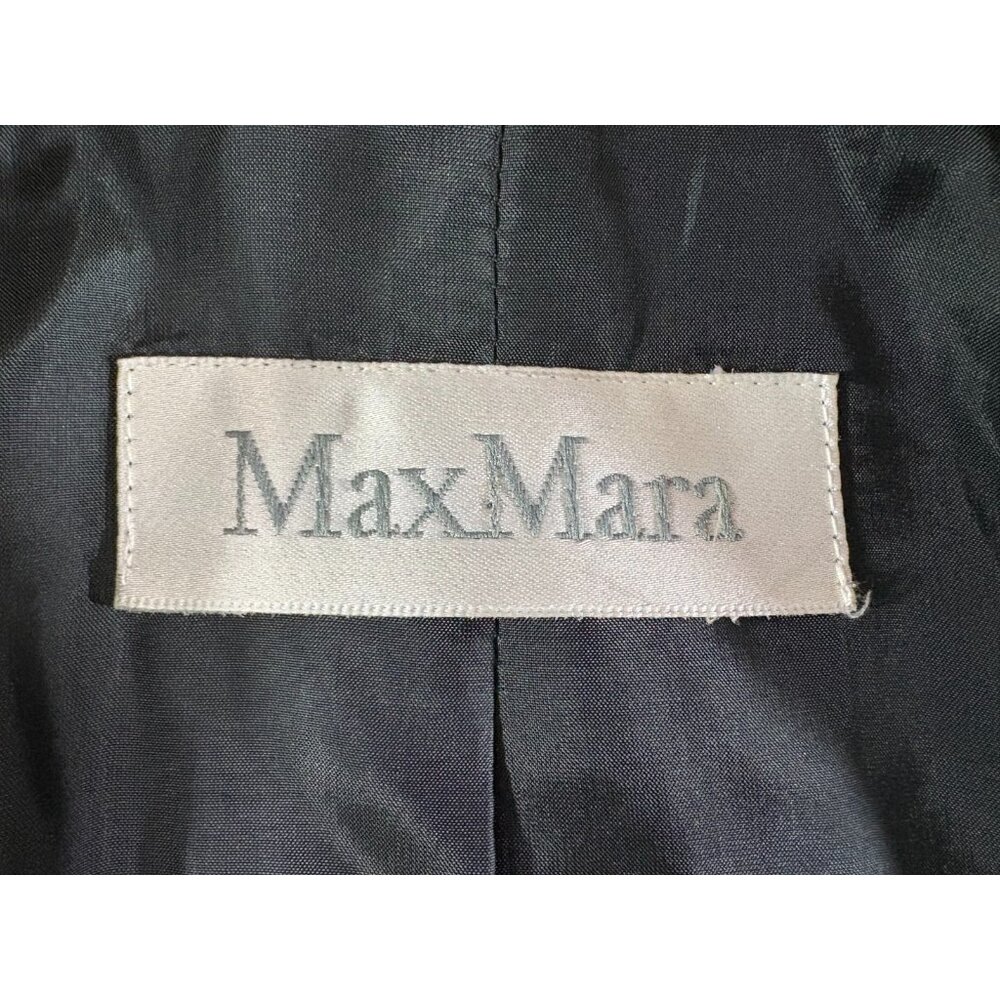 MaxMara Wool Blend tweed Coat jacket size 6 color brown - Picture 2 of 8